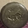 Continental Pewter Plate Depicting a Salamander Image 6