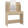 Dressing Table With Led Concrete Grey 96x40x142 Cm Multiple Colours Available (free Postage) Image 5