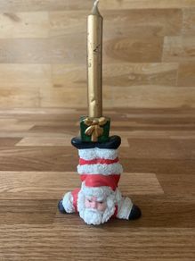 Santa Candle Holder Christmas Decoration
