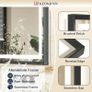 Black Bathroom Mirror with Led Lights 60x80cm, Antifog Vanity Mirror Black Frame Back and Front Lit 3 Colour Dimmable Illuminated Wall Mounted Rectangle Digital Mirrors Image 3