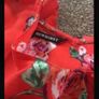 cami coral red floral top with cold shoulder detail size 14 Image 3