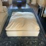 Cream sofa & ottoman Image 7