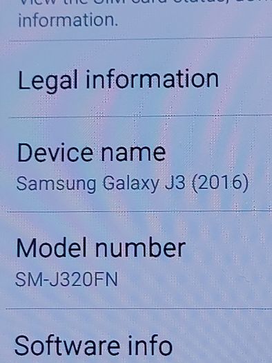 Samsung Galaxy J3 2016, Model SM-J320FN, 8GB, in excellent condition