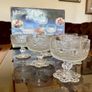 Vintage Masserini Barocco Footed Glass Bowl Coupe Goblet Made in Italy 1960s 1970s Image 8