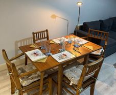Drop Leaf Pine Table & Chairs