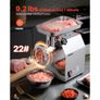 Commercial Electric Meat Grinder, 4.2 kg/min Capacity, #22 Industrial Meat Mincer with 2 Stainless Steel Blades, 2 Grinding Plates, 1100W Heavy-Duty Sausage Maker, for Kitchen, Restaurant Image 4