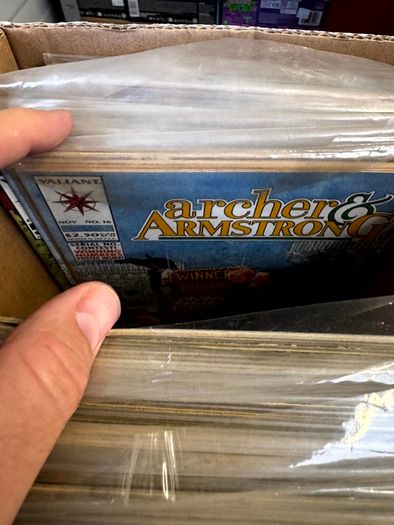 Valiant Long Comic Box w 270 comics for Sale