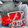 Wooden toy train set and Bakugan Stadiums Image 2