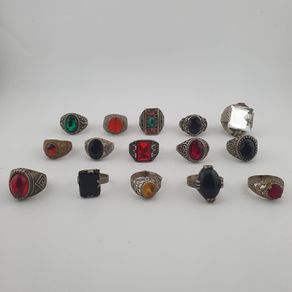 Antique Heritage Ring Collection 15 Rustic Brass Jewellery Pieces