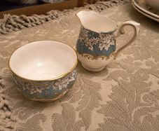 Royal Albert 'Enchantment' Creamer & Sugar Bowl.