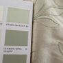 Beautiful Silk Interlined Embossed Curtains Pale Gold 90" W x 79" D Image 4