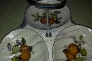 Sweet / Nuts 3 Section Holder Medwinter Staffordshier England.