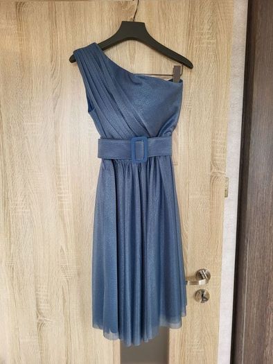 Party dress with belt.
