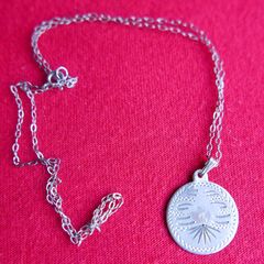 Vintage Sterling Silver 925 Pendant Necklace 2,21g   L10"