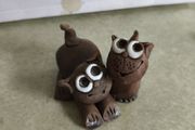 Vintage Cat with Kitten Figurine Made by Clay Companions Collectible Figurine