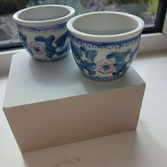 Vintage Chinese Porcelain Tea / Sake Cups