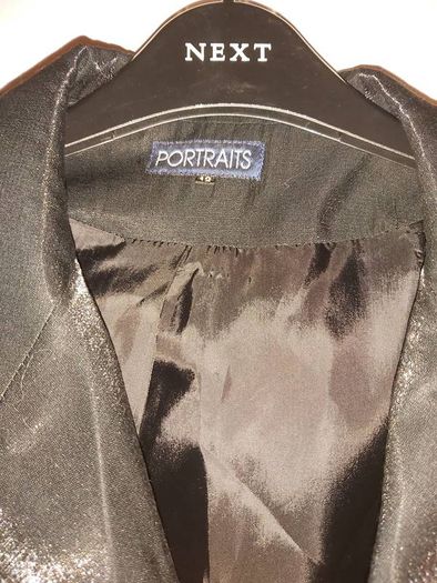 Ladies 3/4 black dressy coat..REDUCED TO