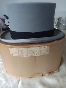 vintage  christy of london top hat with box for sale