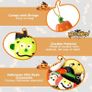 36 Pieces Mini Halloween resin charm pendant, Tiny Halloween tree decorations Mini Resin Halloween Ornaments with Golden Rope for DIY Festive Decoration Handcrafts Image 6