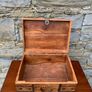 Vintage Metal Bound Wooden Chest. Image 5