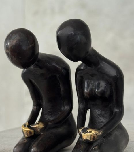 Male & Female - Bronze With Gold Accents
