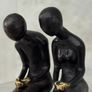 Male & Female - Bronze With Gold Accents Image 3