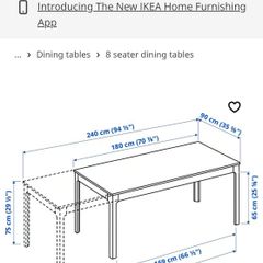 Ikea Ekedalen extendable table 180-240 cm