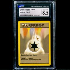 Double Colorless Energy 96/102 CGC 8.5 NM-Mint+ Common WOTC Base Set 1999 Pokemon Card Vintage