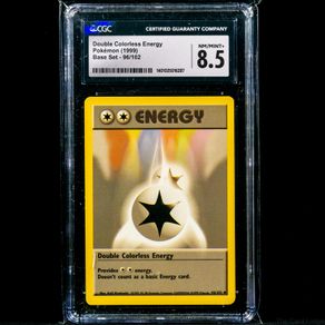 Double Colorless Energy 96/102 CGC 8.5 NM-Mint+ Common WOTC Base Set 1999 Pokemon Card Vintage