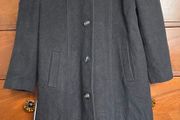 De La Creme Black Long Wool-Blend Hooded Coat - 10