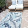 New 52cm x 52cm Oxford style Cambridge blue, French navy and white outdoor cushion Image 9