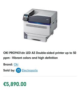 Printer Oki Pro 9431
