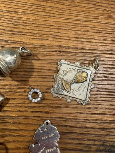 Joblot of vintage sterling silver charms