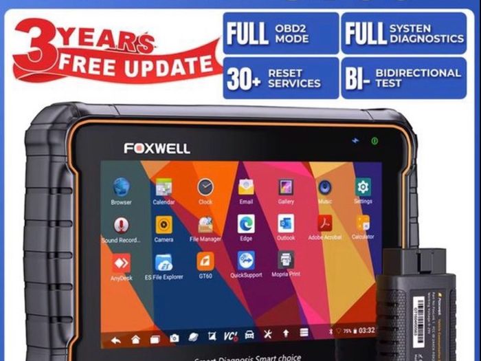 Foxwell GT60 Professional OBD2 Automotivo Scanner 24+ Reset ABS SAS TPMS Reset OBD2 Scanner All System Diagnostic Tool
