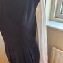 Paul Costelloe Collection Shift / Sleeveless Navy Dress with Signature Lining - Size 12 Image 7