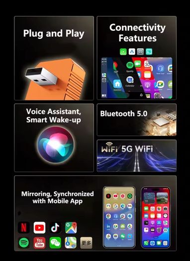 2026 version Lenovo 4in1 Apple CarPlay iOS and android auto