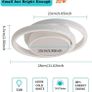 FREE EXPRESS SHIPPING LED Ceiling Lights, 32W 2350lm Lighting Fixture, Dia 28cm Round Modern Design Ceiling Lighting for Hallway Balcony Bedroom Corridor, Cold White 6500K Image 4