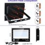 UV LED Black Light,395nm 100W Ultraviolet Floodlight IP66 (85V-265V AC)Waterproof UV Ultraviolet Light Outdoor LED Spotlights for Party,Disco,Garden,Bar,Christmas,Fishing,Aquarium with UK Plug (FREE SHIPPING) Image 5