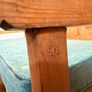 Vintage Mexican Pine High Back Bench with Storage Image 7