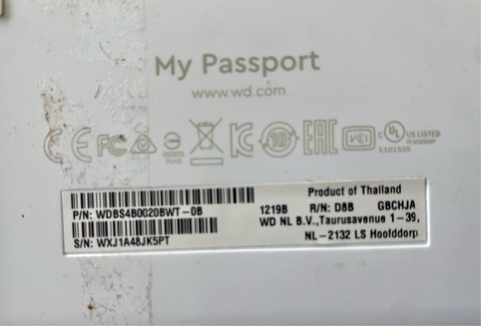 External hard drive - 2 TB - WD My Passport