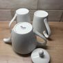 Small White Teapot and 2 Mugs Image 4