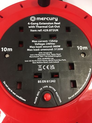 10 Meter Extension Lead