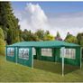 3 x 9 m Gazebo, Protection Party Tent, MaterialHigh-Quality Marquee Garden Tent with 8 Side Panels, Waterproof for Wedding, Party, Garden, Market Image 6