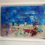 48cm Framed Original Seascape Coastal Art painting  Abstract Painting Original artwork Image 4