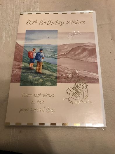 80th birthday card