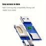 2-in-1 Mini USB 3.0 Card Reader - SD/Micro SD/TF Memory Card Adapter for PC & Laptop, Flash Drive Compatible Image 7