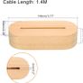 Oval Wooden Base LED Light For Acrylic Resin Art - BULK SALE Image 4