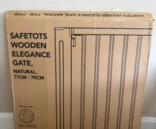 Wooden elegance safety gate natural for kids