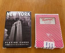 The Flamingo Casino played & Clipped  & New York Playing Cards
