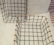 Wire storage baskets x 2